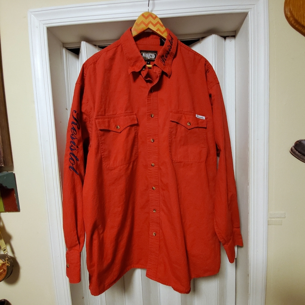 Resistol Rodeo Wear Button Up LS Shirt XL